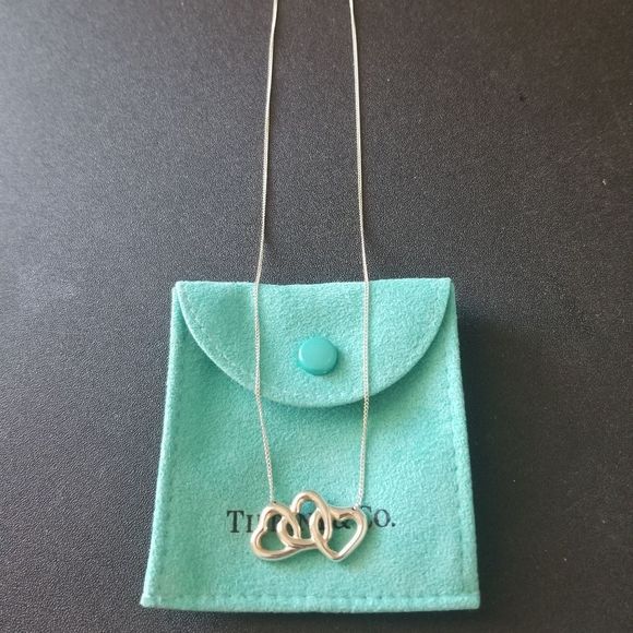 Tiffany & Co. Three Hearts Pendant Necklace - Picture 1 of 9